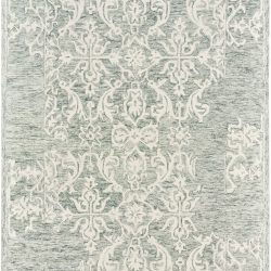 Alternative view of Feizy Rhett Geometric Floral I8076 Green Area Rug