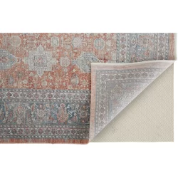 Alternative view of Feizy Marquette Watercolor 3761F Rust Area Rug