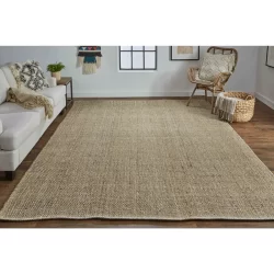 Feizy Naples Solid Color 0751F Brown Area Rug