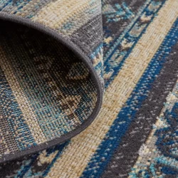 Alternative view of Feizy Nolan Geometric 39ATF Blue Area Rug