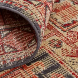 Alternative view of Feizy Nolan Distressed 39BZF Red Area Rug