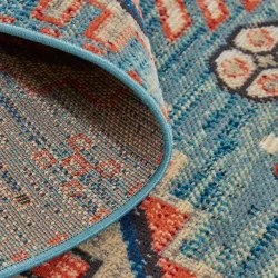 Alternative view of Feizy Nolan Distressed 39C9F Blue Area Rug