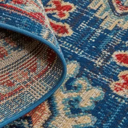 Alternative view of Feizy Nolan Distressed 39CAF Blue Area Rug