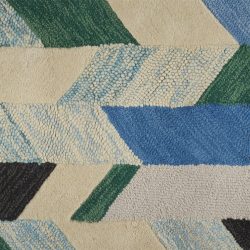 Feizy Caspian Geometric I8055 Green Area Rug