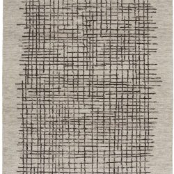 Alternative view of Feizy Maddox Crosshatch 8630F Taupe Area Rug