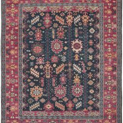 Alternative view of Feizy Piraj Ornamental 6741F Pink Area Rug