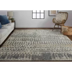 Feizy Palomar Distressed 6632F Grey Area Rug