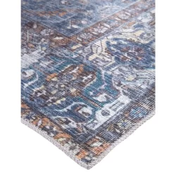 Alternative view of Feizy Percy Ornamental 39AIF Blue Area Rug
