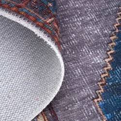 Alternative view of Feizy Percy Ornamental 39AKF Blue Area Rug