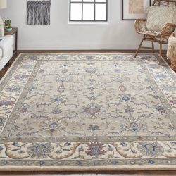 Feizy Rylan Ornamental 8640F Grey Area Rug