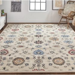 Feizy Rylan Ornamental 8641F Ivory Area Rug