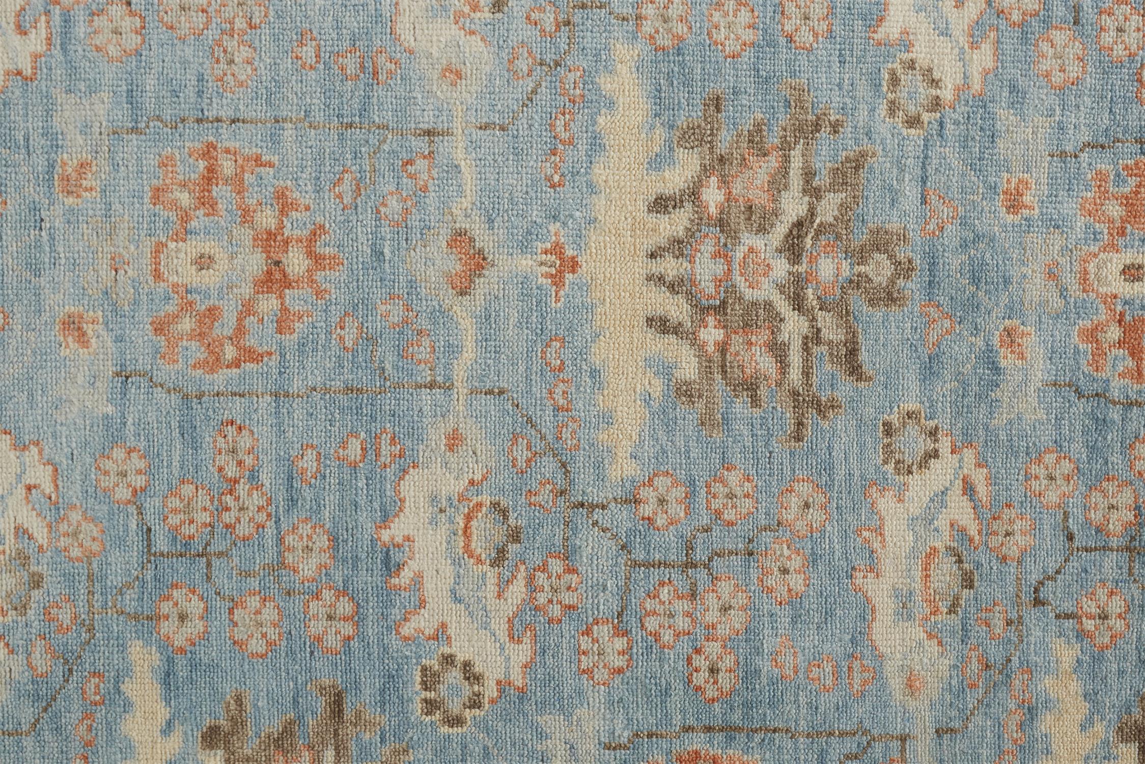 Feizy Beall Ornamental 6710F Blue Area Rug