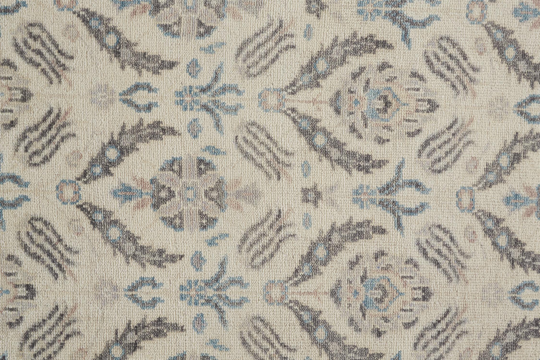 Feizy Beall Ornamental 6711F Beige Area Rug