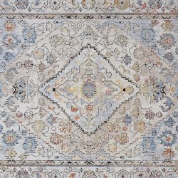 Feizy Armant Medallion 3905F Grey Area Rug