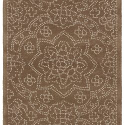 Alternative view of Feizy Modern Family Geometric Floral I8044 Tan Area Rug