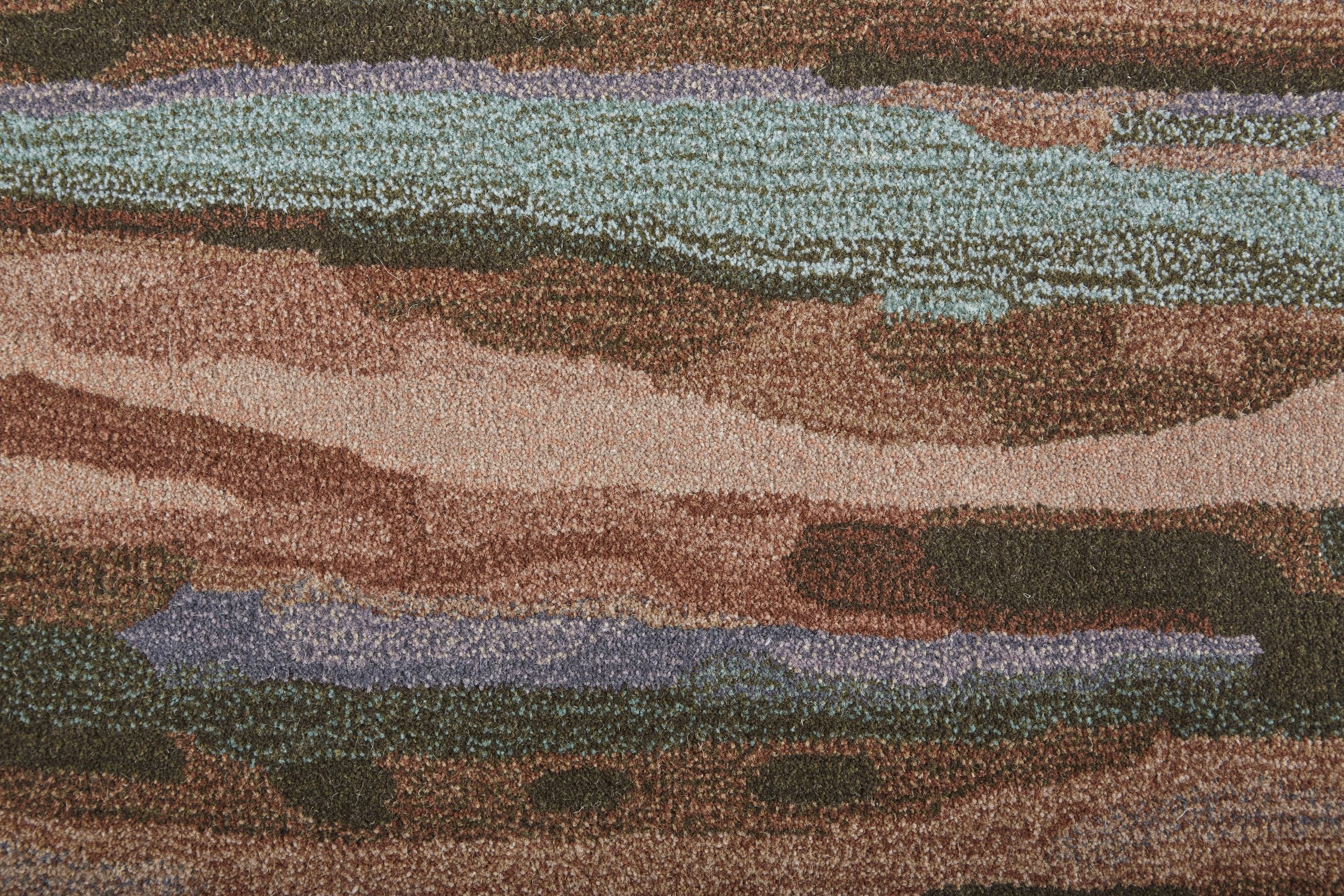 Feizy Amira Watercolor 8634F Rust Area Rug