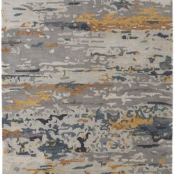 Alternative view of Feizy Everley Abstract 8644F Grey Area Rug