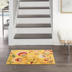 Nourison Allur ALR08 Yellow Multicolor Area Rug
