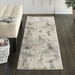 Nourison Fusion FSS16 Cream Grey Area Rug