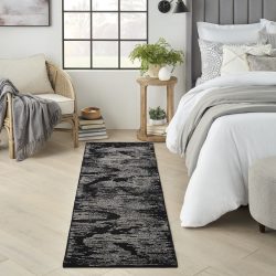 Michael Amini Ma30 Star SMR02 Black Ivory Area Rug