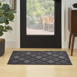 Nourison Easy Care NES01 Charcoal Area Rug