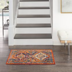Nourison Allur ALR02 Orange Multicolor Area Rug