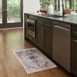 Nourison Grand Washables GRW05 Ivory Blue Area Rug
