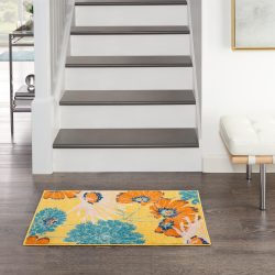 Nourison Allur ALR06 Yellow Multicolor Area Rug
