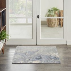 Nourison Silk Shadows SHA21 Blue Area Rug
