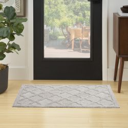 Nourison Easy Care NES01 Silver Grey Area Rug