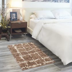 Nourison Luna LUN02 Mocha Ivory Area Rug