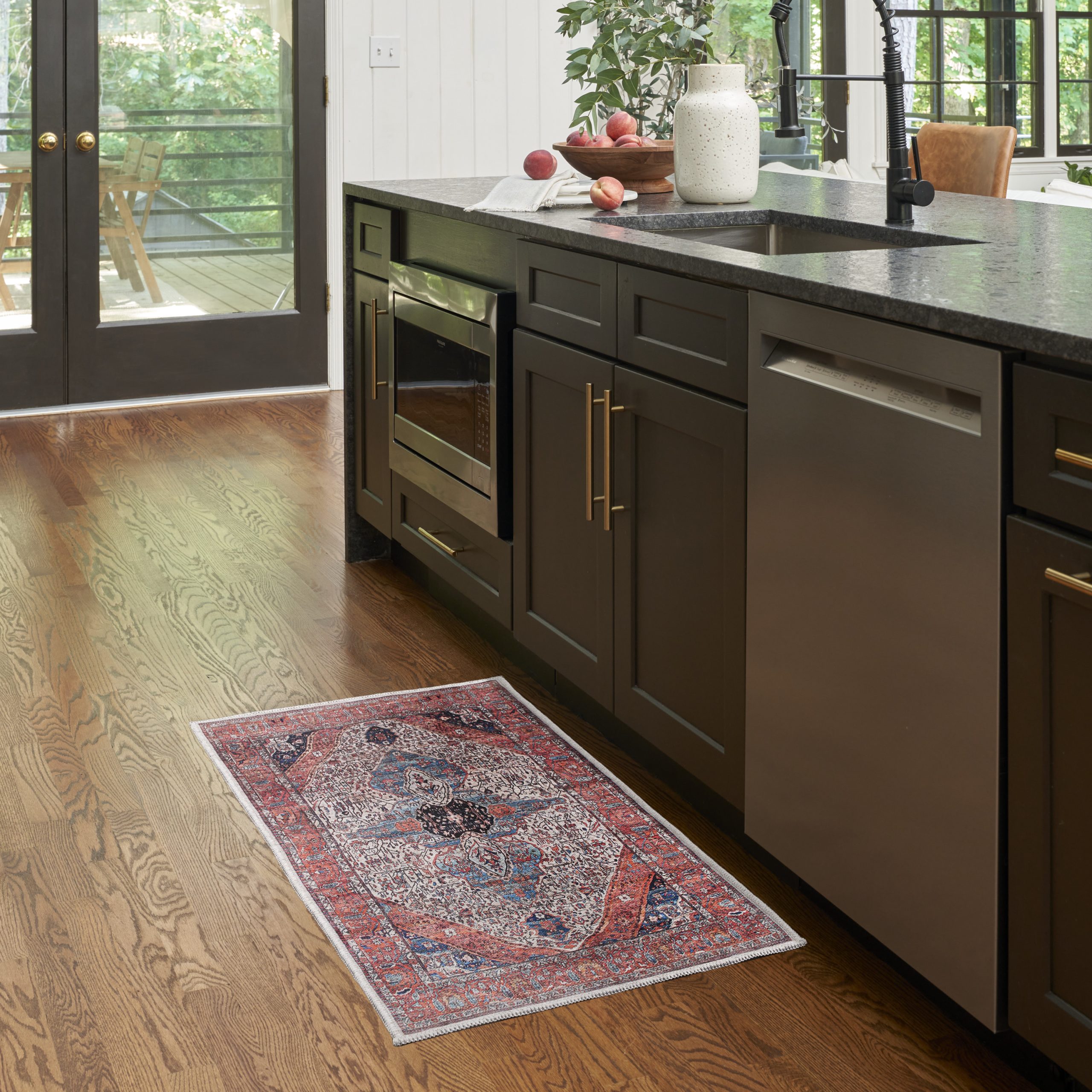 Nourison Grand Washables GRW05 Ivory Brick Area Rug