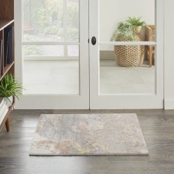Nourison Silk Shadows SHA20 Silver Area Rug