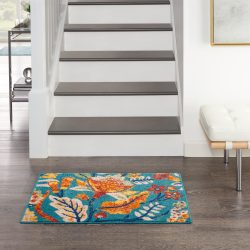 Nourison Allur ALR09 Turquoise Multicolor Area Rug