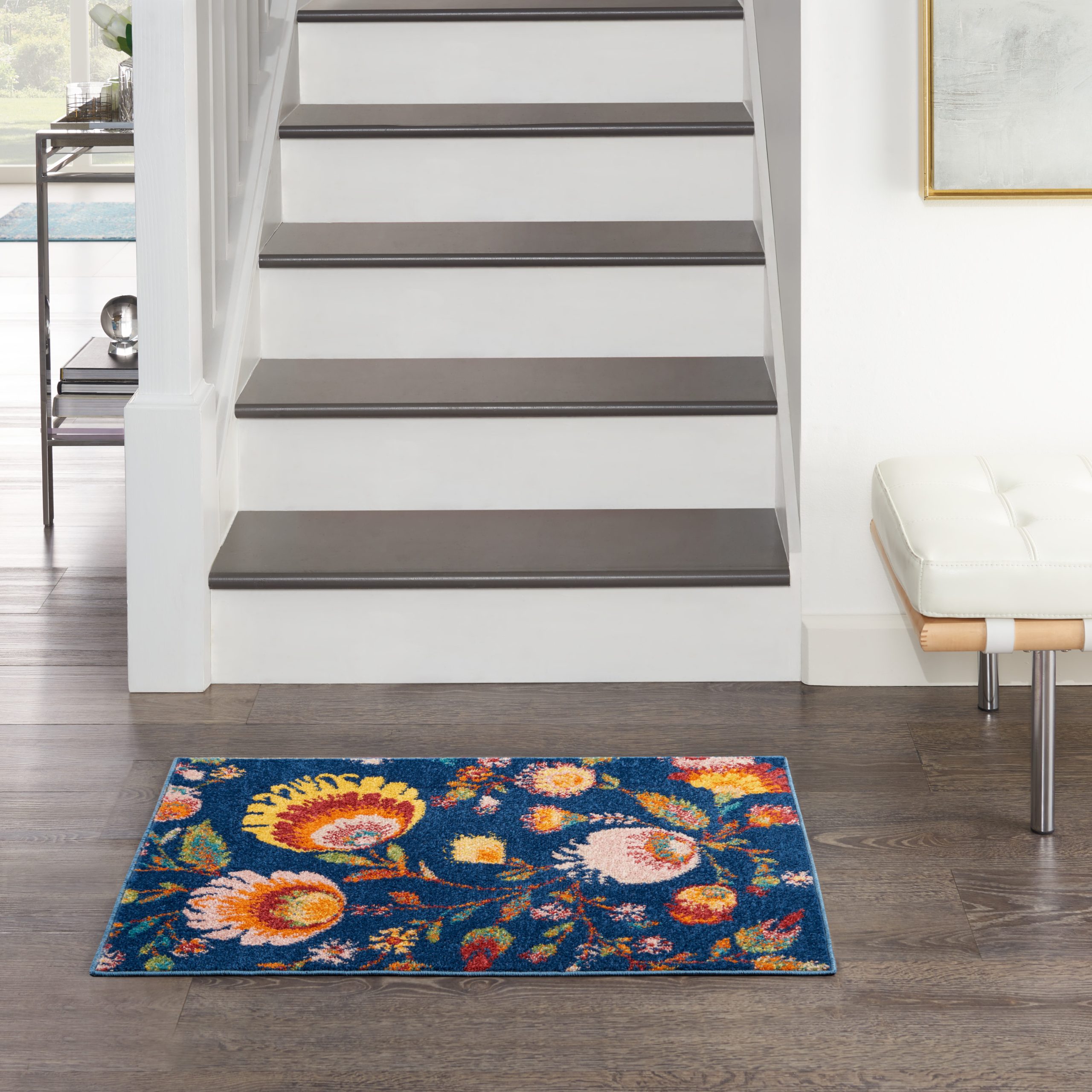 Nourison Allur ALR08 Navy Multicolor Area Rug