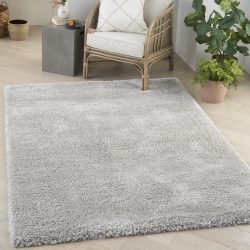 Nourison Dreamy Shag DRS05 Silver Area Rug