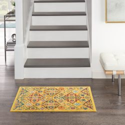 Nourison Allur ALR03 Yellow Multicolor Area Rug