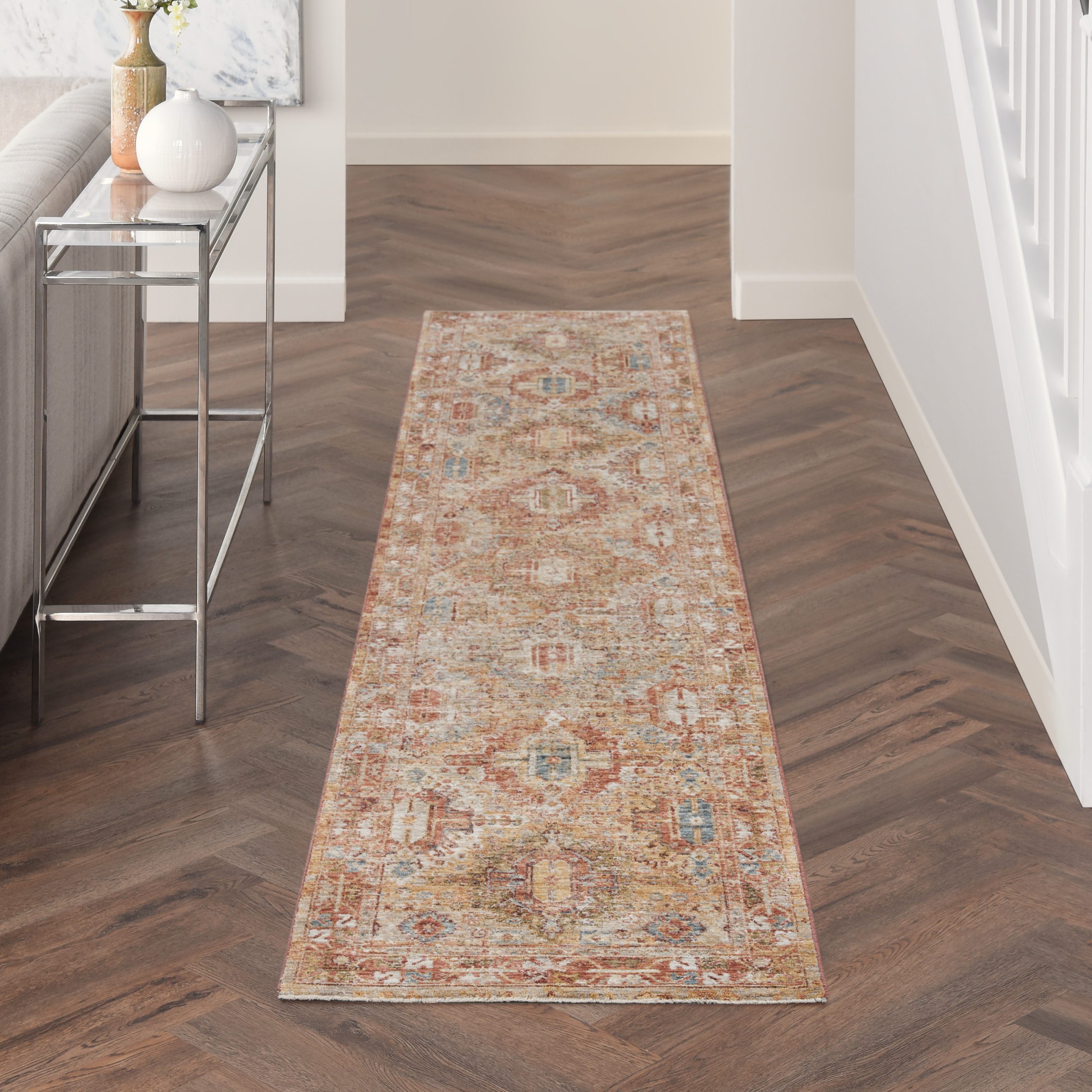 Nourison Sahar SHR01 Rust Area Rug