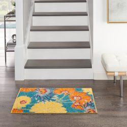 Nourison Allur ALR06 Turquoise Multicolor Area Rug