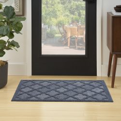 Nourison Easy Care NES01 Navy Blue Area Rug
