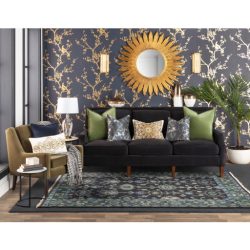 Surya Mystique M-340 Dark Blue Area Rug