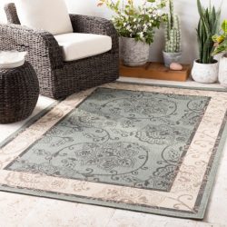 Surya Alfresco ALF-9594 Black Area Rug
