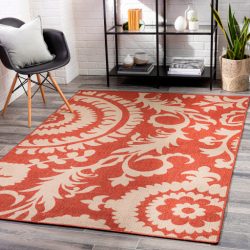 Surya Alfresco ALF-9613 Brick Red Area Rug