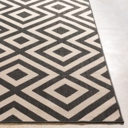 Alternative view of Surya Alfresco ALF-9639 Black Area Rug