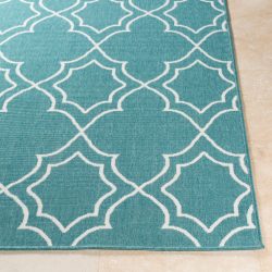Alternative view of Surya Alfresco ALF-9653 Teal Area Rug