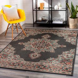 Surya Alfresco ALF-9671 Black Area Rug