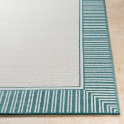 Alternative view of Surya Alfresco ALF-9680 Teal Area Rug