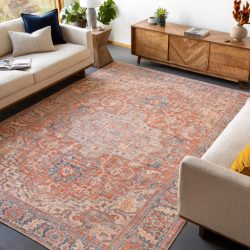 Alternative view of Surya Amelie AML-2334 Burnt Orange Area Rug