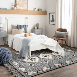 Alternative view of Surya Apache APA-2302 Black Area Rug