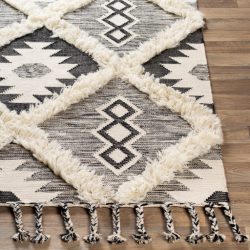 Alternative view of Surya Apache APA-2303 Black Area Rug